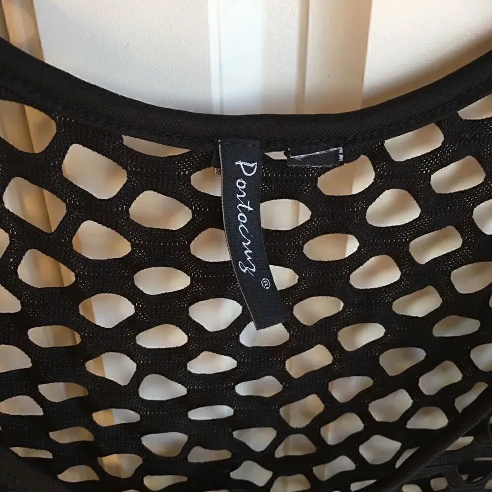 🎃- Mesh Dress Cover Up - Picture 2 of 4